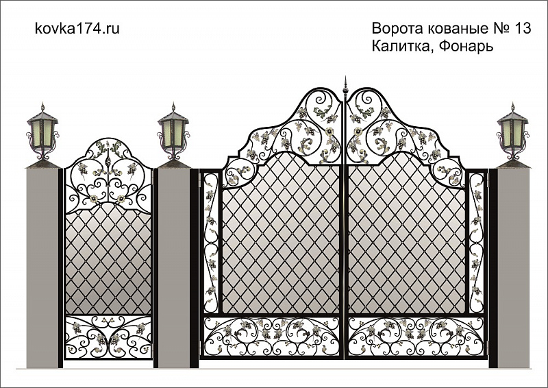 Фотогалерея кованых ворот (2024)