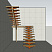 Каркас лестницы на монокосуре П-образный с площадкой №6 фото